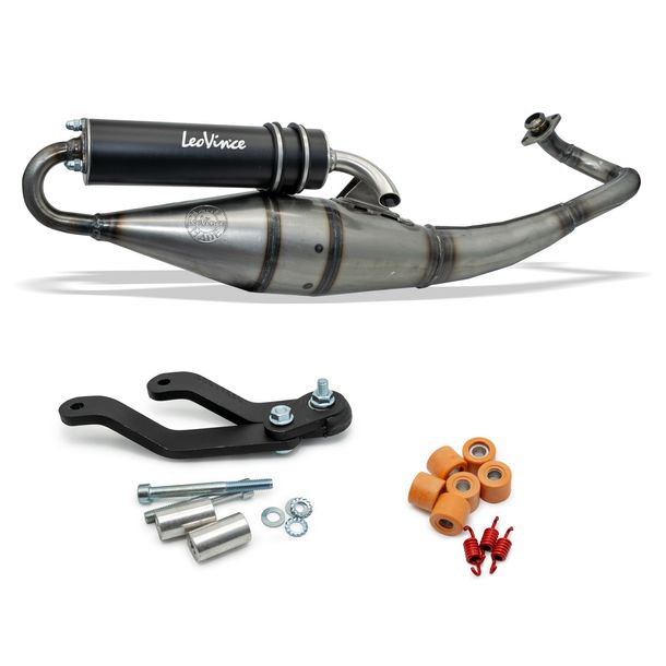 LeoVince Exhaust System Complete System HAND MADE TT Black Edition