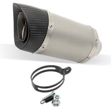 Endschalldämpfer Kit universal LeoVince LV PRO Edelstahl, Carbon Kappe, Ø 54mm, mittel 180mm