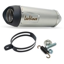 Endschalldämpfer Kit universal LeoVince LV ONE EVO Edelstahl, Carbon Kappe, Ø 50mm, 270mm