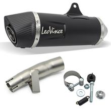 Uitlaatdemper LeoVince SLIP-ON NERO met goedkeuring, roestvrij staal zwart, carbon eindkap voor Honda Integra / NC 750 S / X / DCT / ABS