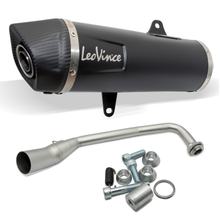 Auspuffanlage LeoVince Komplettanlage NERO Edelstahl schwarz, Carbon Kappe für Honda Forza 125 (NSS 125) / ABS