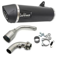 Auspuffanlage komplett LeoVince NERO mit Katalysator & Zulassung, Edelstahl schwarz, Carbon Kappe für Vespa GTS 300 HPE / Racing Sixties / Super / Sei Giorni / Sport / Tech / Touring Bj. 2021 - 2024 E5