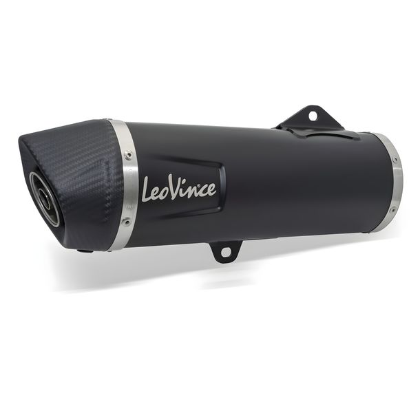 Auspuffanlage LeoVince Komplettanlage SBK NERO, Edelstahl schwarz, Carbon Kappe – Bild 2