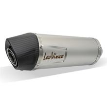 Silenziatore finale LeoVince LV ONE EVO omologato, acciaio inossidabile, tappo in carbonio per Suzuki GSX-S 750 / Z ABS anno 2017 - 2020 E4 / GSX-S 750 / Z ABS A2 anno 2019 - 2020 E4