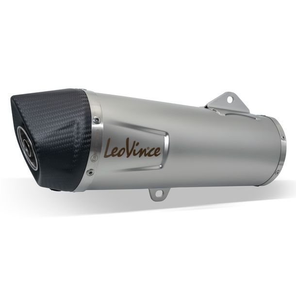 Rear silencer LeoVince LV ONE EVO with catalytic converter & approval, stainless steel, carbon end cap for Yamaha X-Max 300 / Iron Max Year 2017 - 2020 E4