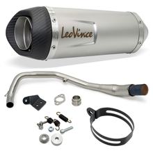 Impianto di scarico completo LeoVince LV ONE EVO con catalizzatore e omologazione, acciaio inossidabile, terminale in carbonio per Honda CB 125 R