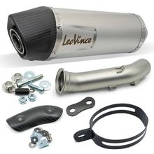 Silenziatore finale LeoVince LV ONE EVO omologato, acciaio inossidabile, tappo in carbonio e paracalore per KTM Duke / L A2 790 anno 2018 - 2020 E4 / anno 2023 - 2024 E5 / anno 2025 - 2026 E5+ / Duke / L A2 / R 890 anno 2020 - 2023 E4 / E5