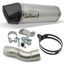 Endschalldämpfer LeoVince LV ONE EVO mit Zulassung, Edelstahl, Carbon Kappe für Kawasaki Ninja 400 2018 - 2021 E4 / Ninja 400 / Z 400 2022 - 2023 E5 / Ninja 500 / SE / Z 2024 - 2026 E5+ / Z 400 2019 - 2021 E4
