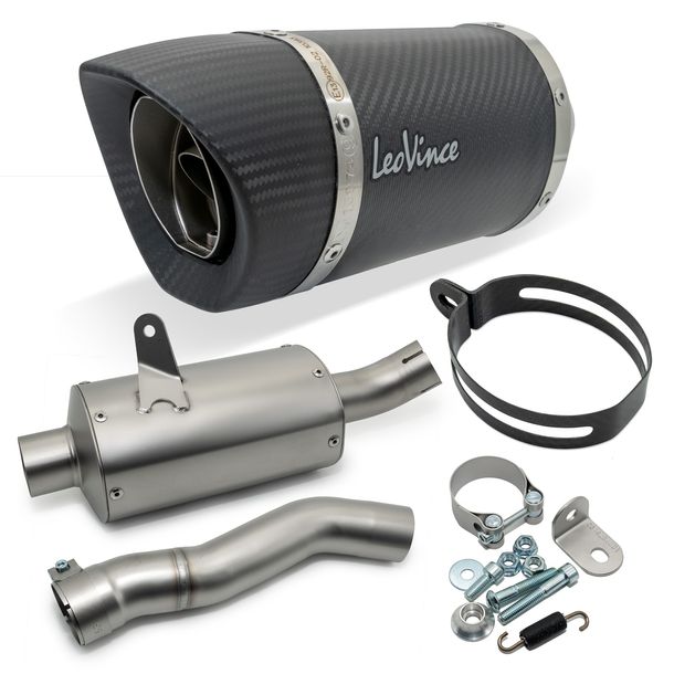 Silenziatore LeoVince SLIP-ON LV PRO omologato, Carbonio per Triumph Street Triple 660 / 765 S / SA2 / R / R LRH / RS
