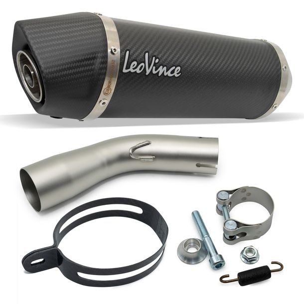 Tubo de escape trasero LeoVince SLIP-ON SBK LV ONE EVO, carbono, homologación – Bild 1