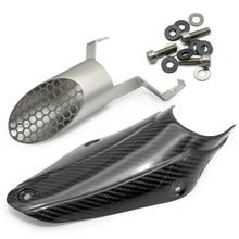 LeoVince Exhaust End Pipe SLIP-ON ADDITIONAL with Approval Stainless Steel & Carbon Heat Shield for Yamaha MT-09 / MT-09 SP