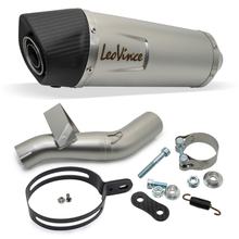 Silenziatore finale LeoVince LV ONE EVO omologato, acciaio inossidabile, calotta in carbonio per Honda CB 500 F / CB 500 X / CBR 500 R Anno di fabbricazione 2019 - 2023 E4 / E5