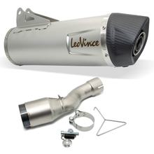 Endschalldämpfer LeoVince LV ONE EVO mit Katalysator & Zulassung, Edelstahl, Carbon Kappe für Husqvarna 701 Enduro / LR / Supermoto Bj. 2017 - 2020 E4