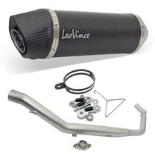 Auspuffanlage LeoVince Komplettanlage LV ONE EVO mit Katalysator & Zulassung, Carbon für Yamaha MT-125 / YZF-R125B