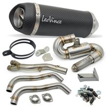 LeoVince Exhaust System Complete System LV ONE EVO with Catalytic Converter & Approval, Carbon for Yamaha Tracer 7 / GT