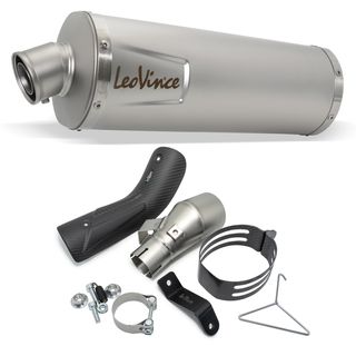 Rear Silencer LeoVince LV ONE EVO with approval, Stainless Steel