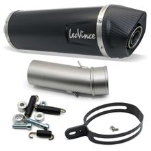 Endschalldämpfer LeoVince LV ONE EVO Black Edition mit Zulassung, Edelstahl schwarz, Carbon Kappe für BMW F 800 GT / R Bj. 2017 - 2020 E4