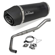 Système d'échappement complet LeoVince LV ONE EVO avec catalyseur & homologation, carbone pour Yamaha MT-125 / XSR / YZF-R 125 ann. 2021 - 2024 E5