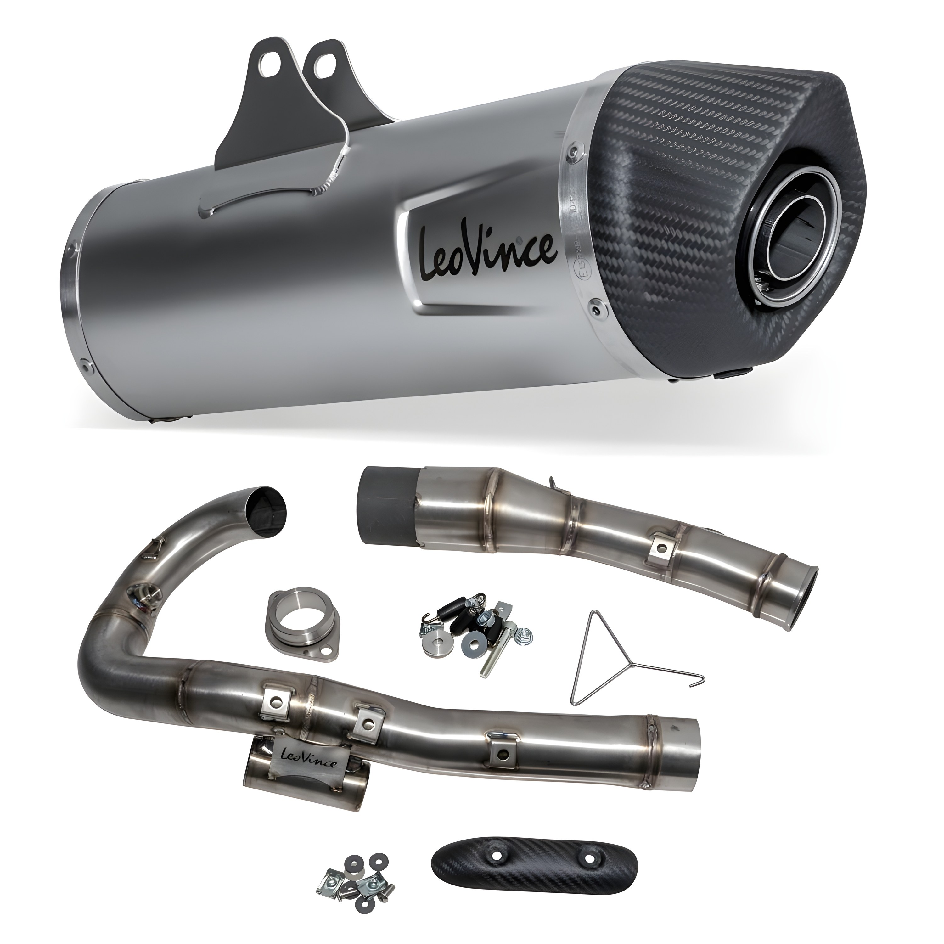 Auspuff LeoVince SBK LV ONE EVO Edelstahl Carbon für HUSQVARNA 701 SUPERMOTO