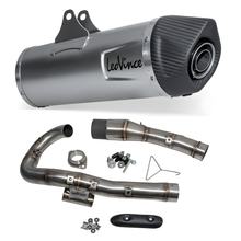 Auspuffanlage komplett LeoVince LV ONE EVO mit Katalysator & Zulassung, Edelstahl, Carbon Kappe & Hitzeschild für Husqvarna 701 Enduro / LR / Supermoto Bj. 2017 - 2020 E4 / Bj. 2021 - 2024 E5