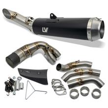Auspuffanlage komplett LeoVince LV RACE Black Edition mit Katalysator & Zulassung, Edelstahl schwarz & Carbon Hitzeschild für Yamaha MT-09 / SP 900 Bj. 2021 - 2023 E5