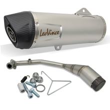 Auspuffanlage komplett LeoVince LV ONE EVO mit Katalysator & Zulassung, Edelstahl, Carbon Kappe für Honda Forza 125 Bj. 2021 - 2024 E5