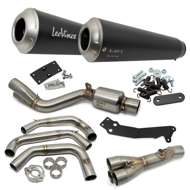 Sistema de escape LeoVince Completo GP DUALS con catalizador y homologación, acero inoxidable para Yamaha MT-09 SP