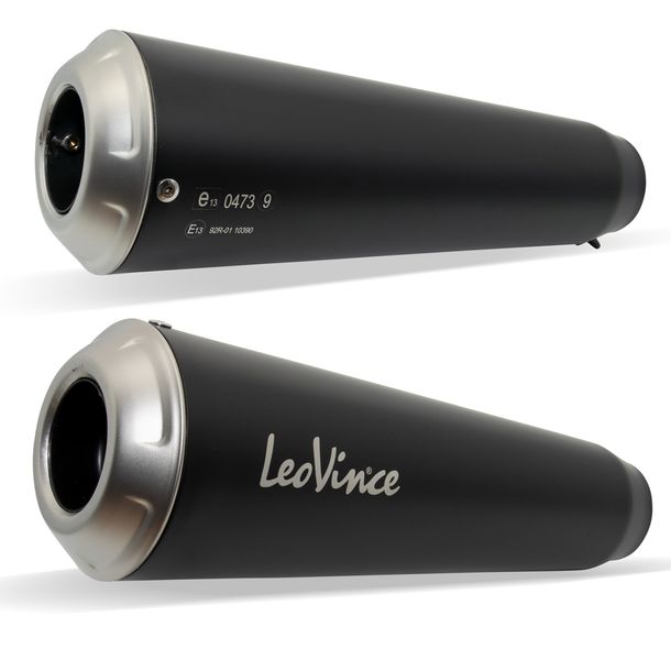 LeoVince SLIP-ON GP DUALS silencer with approval, stainless steel for Kawasaki Z 900 RS / Cafe