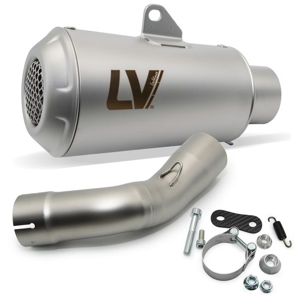 Endschalldämpfer LeoVince LV-10 mit Zulassung, Edelstahl für Kawasaki Z 900 A2 Bj. 2018 - 2024 E4 / E5 / Z 900 Bj. 2017 - 2019 E4