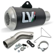 Silencieux d'échappement LeoVince LV-10 avec homologation, carbone, embout en acier inoxydable pour Kawasaki Z 900 A2 ann. 2018 - 2024 E4 / E5 / Z 900 ann. 2017 - 2019 E4