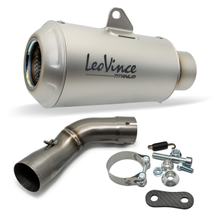 Rear Silencer LeoVince SLIP-ON LV-10 with Approval, Titanium for Kawasaki Z 900 / A2 Z 900 ccm Model Years 2017 - 2024 Euro 4 & Euro 5 92kW / 70kW / 35kW