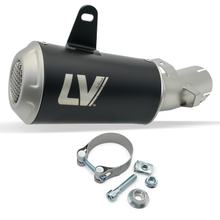 Silencieux d'échappement arrière LeoVince LV-10 Black Edition avec homologation, acier inoxydable noir pour Kawasaki Z 900 RS / Cafe Année de fabrication 2018 - 2025 E4 / E5