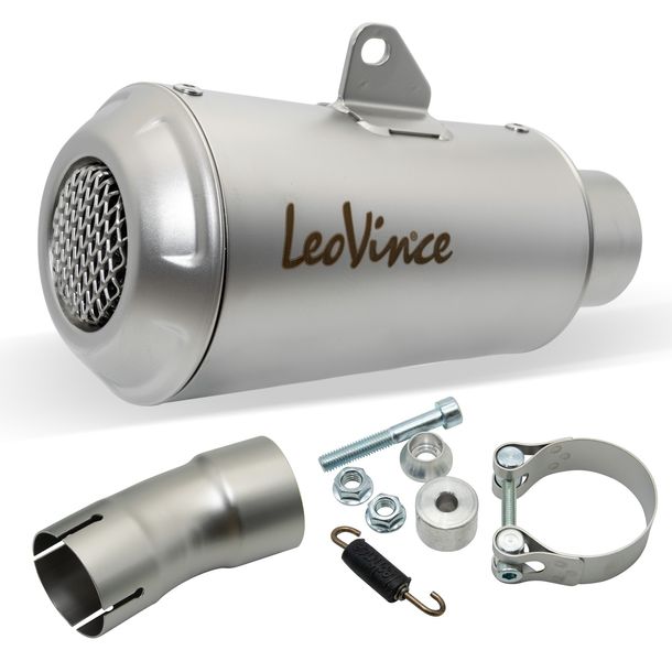 Rear silencer LeoVince LV-10 with approval, stainless steel for Honda CB 1000 R Neo Sports Café Model Years 2018 - 2024 E4 / E5