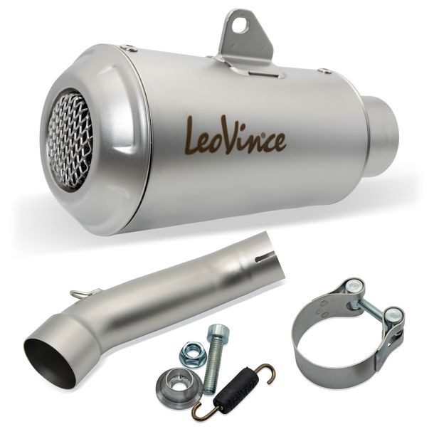 LeoVince Slip-On Exhaust System LV-10 Stainless Steel for Svartpilen / Vitpilen 125 / 401