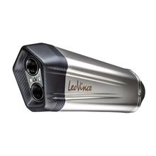 LeoVince SLIP-ON LV-12 Exhaust System with E-Certification, Stainless Steel, Carbon Tip & Heat Shield for KTM 1050 / 1090 / 1190 Adventure / R-1290 Super Adventure R / S / T
