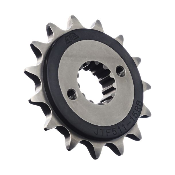 Ritzel JT Sprockets 520 15Z gummiert Innendurchmesser 21,6mm / 25mm für Kawasaki KLR Tengai KLX R 650 ccm Bj. 1990 - 2004