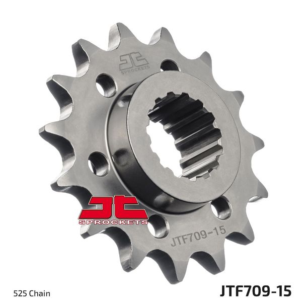 JT Sprockets Racing 525 15T fine toothed sprocket inner diameter 25mm/28mm for Aprilia SL Shiver ABS GT SMV Dorsoduro Caponord ATC Factory Rally 750 - Year 2007 - 2021