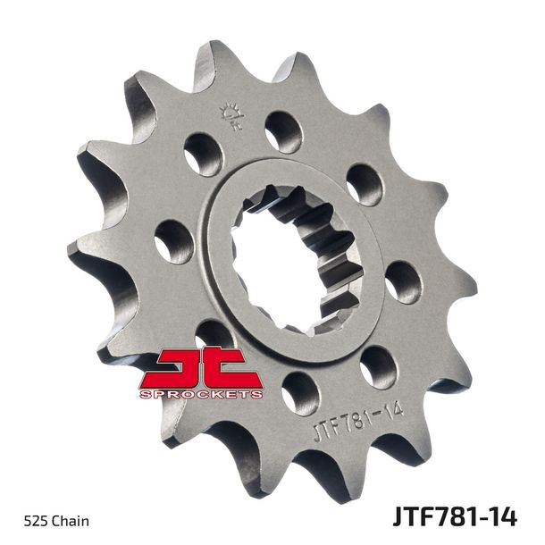 Ritzel JT Sprockets Racing 525 14Z feinverzahnt Innendurchmesser 21,5mm / 25,5mm für Benelli Leoncino Trial TRK X BN R Offroad Sport GT S ABS C Cruiser Bj. 2014 - 2022