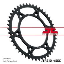 JT Sprockets 520 45Z sprocket inner diameter 125 mm bolt circle 153 mm for Honda CR R CRF L Rally, HM CRE F XR RX 125 - 650 ccm Year 1983 - 2021