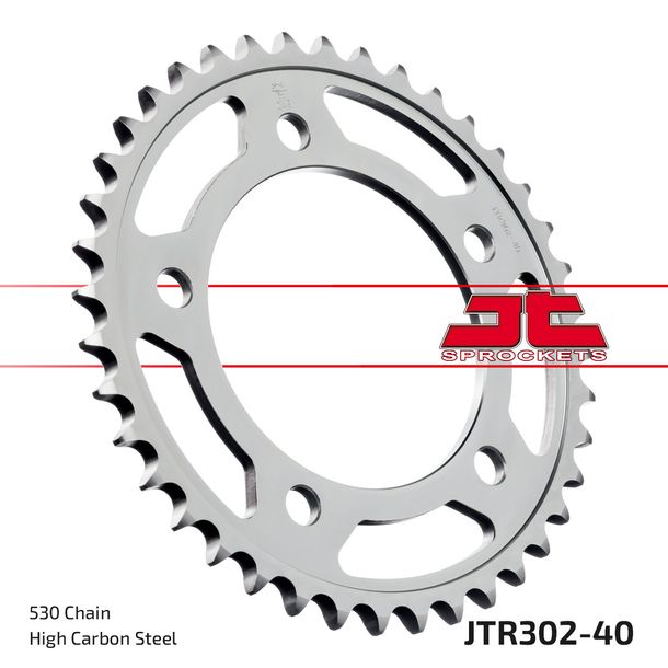 JT Sprockets 530 40Z tandwiel binnendiameter 112 mm boutcirkel 138 mm voor Honda CBF FA F A CBR CB SF X11 600 - 1300 ccm bouwjaar 1991 - 2021