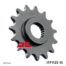 Piñón dentado fino JT Sprockets 520 15T, diámetro interior 22 mm/24 mm para Aprilia Tuareg Wind Pegaso ETX 600 ccm Año 1987 - 1992