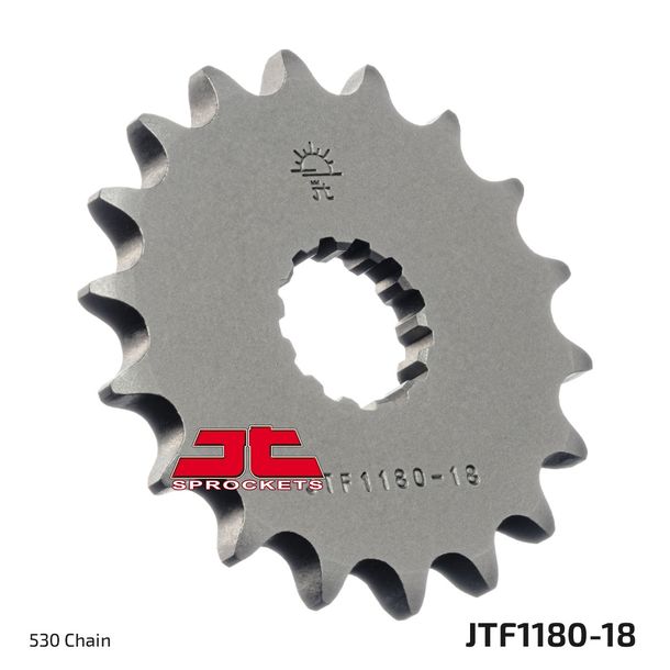 JT Sprockets 530 18Z tandwiel voor Triumph Speed Triple i EFI R Sprint ST RS Daytona T595 Tiger i Centennial Edition 750 - 1200 cc bouwjaar 1992 - 2021