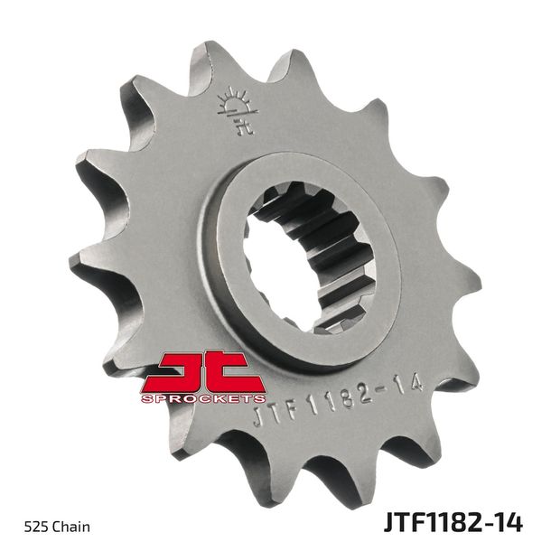Ritzel JT Sprockets 525 14Z feinverzahnt Innendurchmesser 22mm / 25mm für Triumph Daytona Speed Four TT 600 / 650 ccm Bj. 2000 - 2005