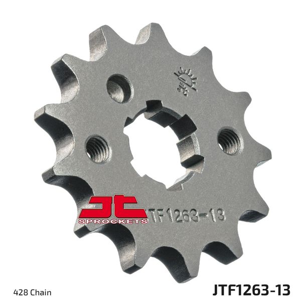Pignon à dents grossières JT Sprockets 428 13Z, diamètre intérieur 16 mm/20 mm pour Yamaha YBR DT LC LC-2, Rieju RS2 Matrix Pro Naked RD DX XT R X