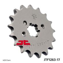 Piñón de dientes gruesos JT Sprockets 428 17T, diámetro interior 16 mm/20 mm para Yamaha YBR DT LC LC-2, Rieju RS2 Matrix Pro Naked RD DX XT R X SR