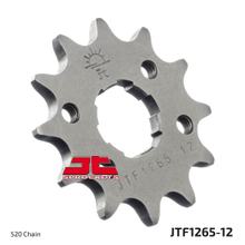 Piñón de dientes gruesos JT Sprockets 520 12Z, diámetro interior 22 mm/25 mm para E-ton VXL Vector ST, TGB Blade SYM Quad Lander Bombardier - Can-am