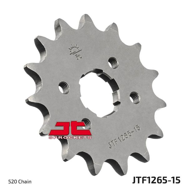 Piñón de dientes gruesos JT Sprockets 520 15Z, diámetro interior 22 mm/25 mm para E-ton VXL Vector ST, TGB Blade SYM Quad Lander Bombardier - Can-am