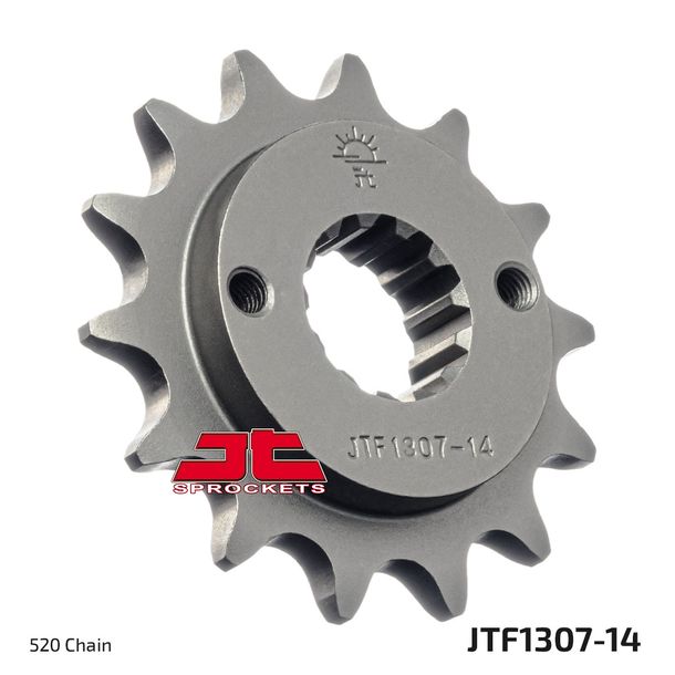 JT Sprockets 520 14Z fijn getand binnendiameter 22mm/25mm voor Kawasaki ZX-6R, Honda XR R 600 - 650 ccm bouwjaar 1998 - 2007