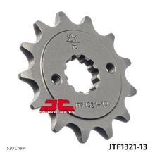 JT Sprockets 520 13Z pinion, finely toothed, inner diameter 18.4 mm/21.6 mm for Honda CRF CBR R L Rally CBF 250 / 300 ccm Year 1992 - 2022