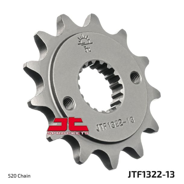 Ritzel JT Sprockets 520 13Z feinverzahnt Innendurchmesser 21mm / 23mm für SWM Six Days Silver Vase i, Mash Cafe Racer Honda XR R Outlaw GM Gran Milano